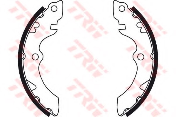 TRW GS8735 Brake Shoe Set, parking brake